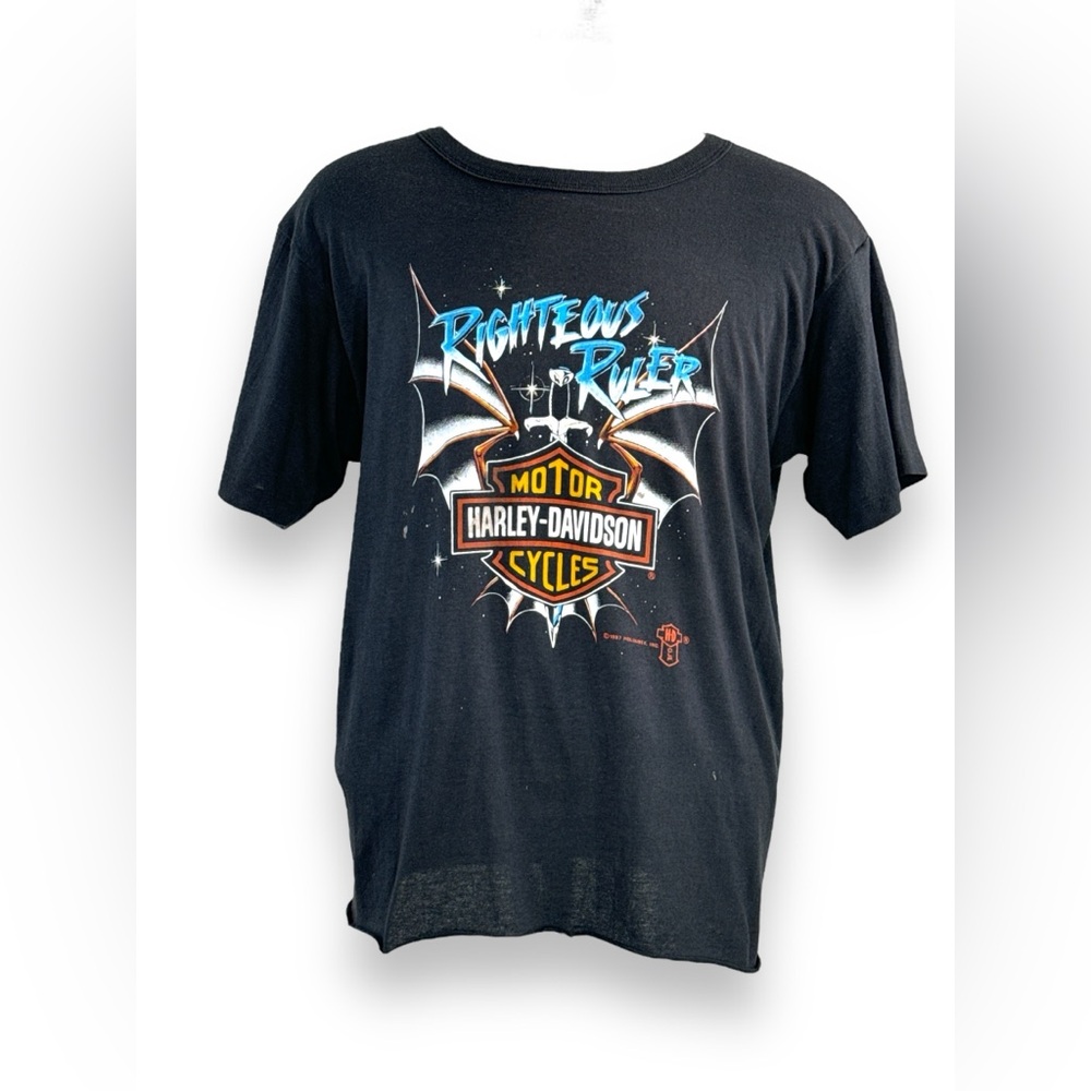 1987 Holoubek Inc. Harley Davidson Motor Cycle T shirts